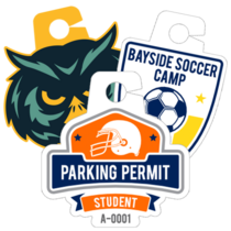 Upload Your Own Parking Permit Hang Tag Shape
