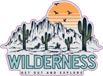 Wilderness Get Out And Explore Mountain Illustration
